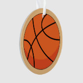 Cartoon Basketball Ball オーナメント (正面)