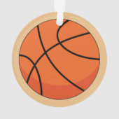 Cartoon Basketball Ball オーナメント (裏面)