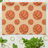 Cartoon Basketball Ball キッチンタオル (折り畳み)
