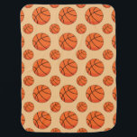 Cartoon Basketball Ball ベビー ブランケット<br><div class="desc">A classic orange cartoon basketball ball illustration. Perfect gift idea for basketball fans,  your favorite coach,  your mom and dad that support you during your game when you dunk and shot the ball. Ideal as a basketball birthday gift for kids,  boys and girls.</div>