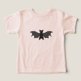 Cartoon Bat Peach Toddler Shirt