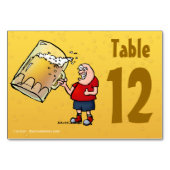 Cartoon Beerテーブル番号カード テーブルナンバー (裏面)