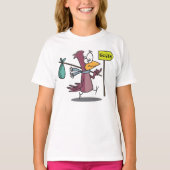 Cartoon Bird Travelling South T-Shirt Tシャツ (正面)