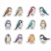 Cartoon Birds for Decor, Crafts & Gifts シール (正面)