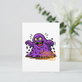 Cartoon Blob – Approved by Halloween ポストカード (スタンド正面)
