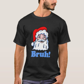 Cartoon Bruh Santa Head Artwork Tシャツ