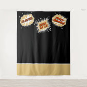 Cartoon Bubbles引用文結婚の写真の背景 タペストリー (正面)