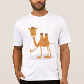 Cartoon Camel Smiling Desert Animal Character Tシャツ (正面)