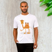 Cartoon Camel Smiling Desert Animal Character Tシャツ