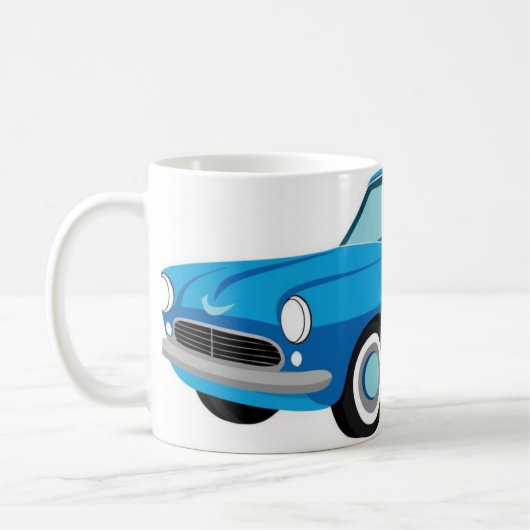 Cartoon Car Designed Mug コーヒーマグカップ (左)