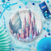  Cartoon Castle 1st Birthday Paper ペーパープレート (パーティー)