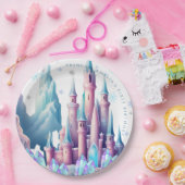  Cartoon Castle 1st Birthday Paper ペーパープレート (パーティー)