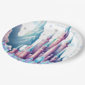  Cartoon Castle 1st Birthday Paper ペーパープレート (アングル)