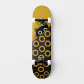 cartoon cat face スケートボード (正面)