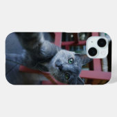 Cartoon Cat Taking a selfie -おもしろい&電スタイリッシュ話 Case-Mate iPhoneケース (裏面 (横))