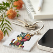 Cartoon Cat-Tiger Hybrid キーホルダー (正面右)