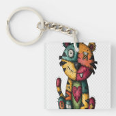 Cartoon Cat-Tiger Hybrid キーホルダー (正面)