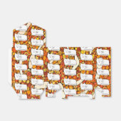 Cartoon Cats Doodle Line Drawing Favor Boxes フェイバーボックス (折り畳みなし)