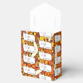 Cartoon Cats Doodle Line Drawing Favor Boxes フェイバーボックス (オープン)