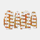 Cartoon Cats Doodle Line Drawing Favor Boxes フェイバーボックス (折り畳みなし)