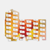 Cartoon Cats Doodle Line Drawing Favor Boxes フェイバーボックス (折り畳みなし)