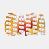 Cartoon Cats Doodle Line Drawing Favor Boxes フェイバーボックス (折り畳みなし)