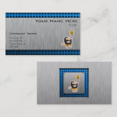 Cartoon Caveman；メタルルック 名刺 (正面/裏面)