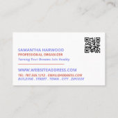 Cartoon Chaosデザイン、プロフェッショナル主催 名刺 (裏面)