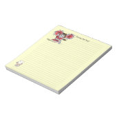 Cartoon Cheerleader Hooray For You Notepad ノートパッド (回転)
