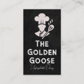 Cartoon Chef Logo | Restaurant 名刺 (正面)