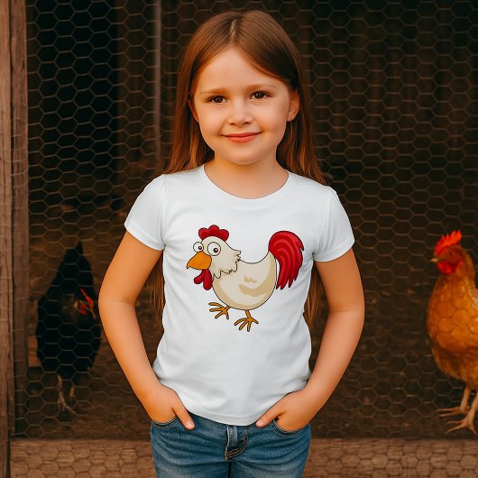 Cartoon Chicken Girls T-Shirt Tシャツ