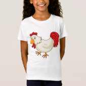 Cartoon Chicken Girls T-Shirt Tシャツ (正面)