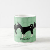 Cartoon Chihuahua v2 コーヒーマグカップ (中央)