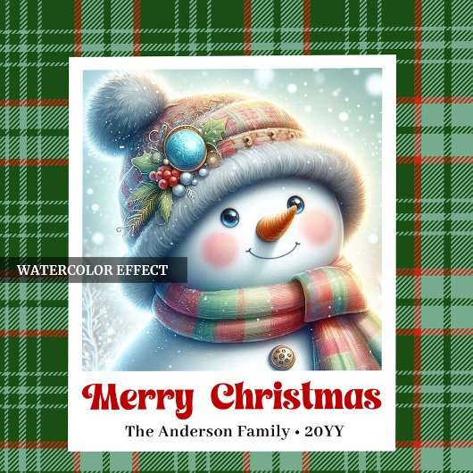 Cartoon Christmas Snowman Napkins Digital for Kids