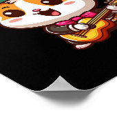 Cartoon Cinco De Mayo Hamster Mariachi Guitar Mexi ポスター (角)
