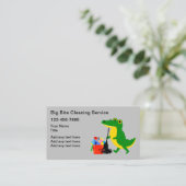 Cartoon Cleaning Serviceおもしろい名刺 名刺 (スタンド正面)