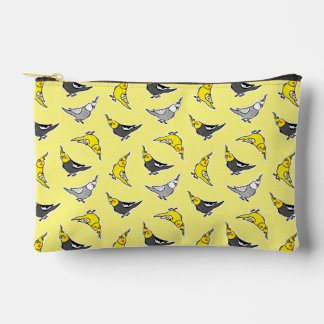 Cartoon Cockatiels Pattern アクセサリーポーチ