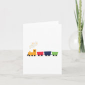 Cartoon Colourful Toy Train Card カード (正面)