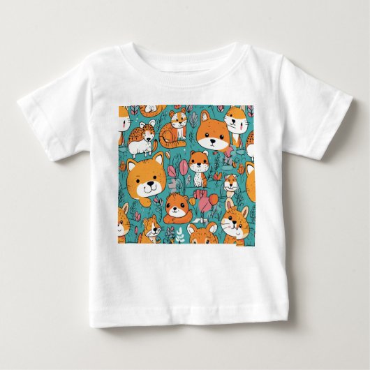 Cartoon Craze：愛らしいベビーTコレクション» ベビーTシャツ (正面)