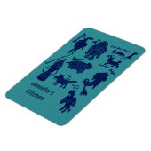 Cartoon Cryptids Cryptozoology Guide(漫画の暗号学ガイドパーソナ マグネット (左側)