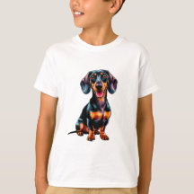 Cartoon Dachshund Cute Wiener Dog Lover Gift 🐶🌈