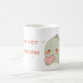 Cartoon Dinoとのハイチの母の日の挨拶 コーヒーマグカップ (中央)