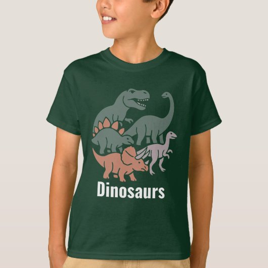 Cartoon Dinosaurs Collection Tシャツ (正面)