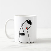 Cartoon Dog - AwwNIMALS コーヒーマグカップ (左)