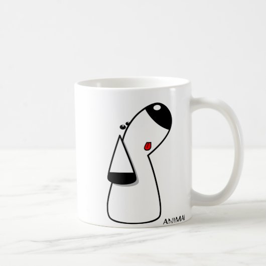 Cartoon Dog - AwwNIMALS コーヒーマグカップ (右)