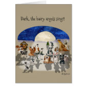 Cartoon Dog Holiday Christmas Card (正面)