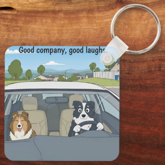 Cartoon dogs キーホルダー (裏面)