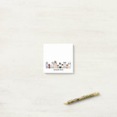 cartoon dogs in a row design2 ポストイット (デスク上)