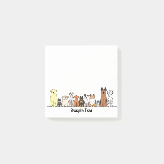 cartoon dogs postit ポストイット (正面)
