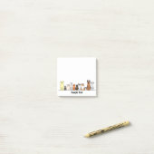 cartoon dogs postit ポストイット (デスク上)